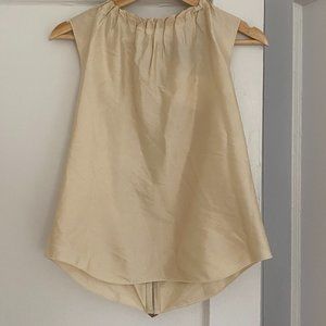 100% Silk D&G Cream Top (S)